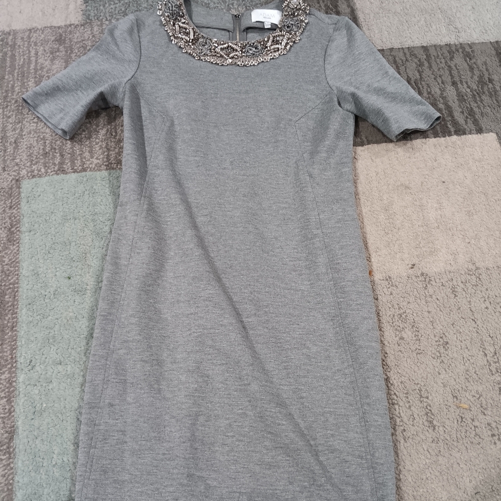 Adam Lippes Dress with Beaded Neckline